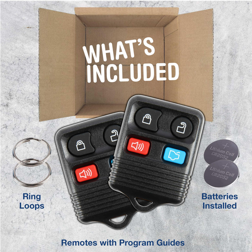 KeylessOption remote fob shows complete kit for quick programming