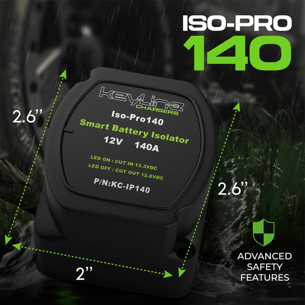 KeyLine Chargers suitable for marine, truck, RV and off-grid applications