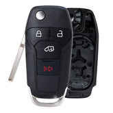 Keymall fob shell front view for Ford Transit Connect; precise button alignment.