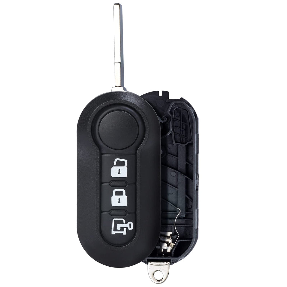 Keymall RAM ProMaster 3-button key shell close-up for quick replacement.