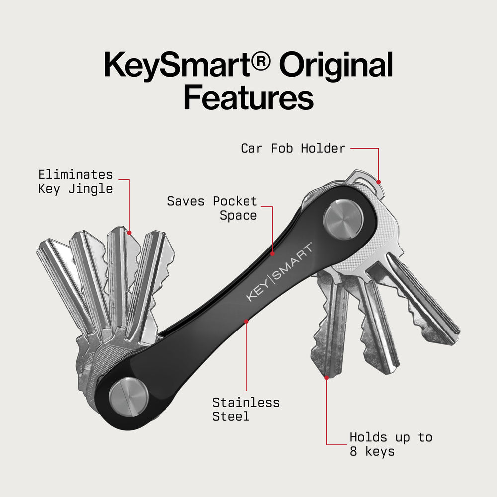 KeySmart Original Key Holder supports various accessories for customizable carry.