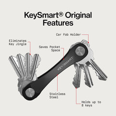 KeySmart Original Key Holder supports various accessories for customizable carry.