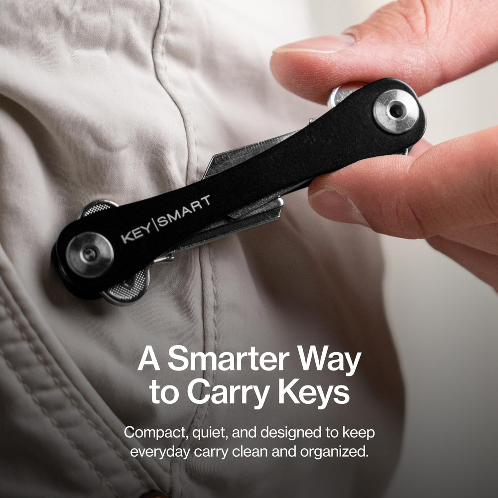 KeySmart Original Key Holder in black finish suits everyday use.