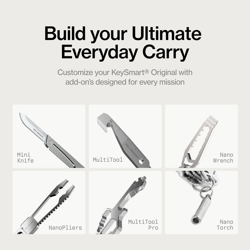 KeySmart Original Key Holder with loop shows attachment for car fobs.