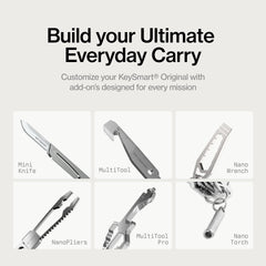 KeySmart Original Key Holder with loop shows attachment for car fobs.