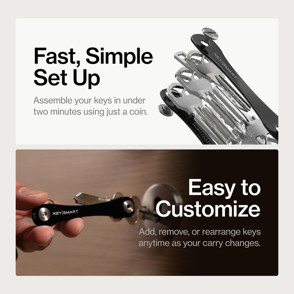 KeySmart Original Key Holder with expansion kit ready for up to fourteen keys.