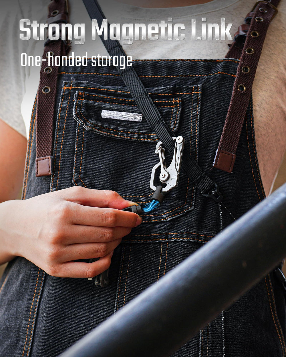 KeyUnity KA45 includes two titanium rings for versatile EDC organization.