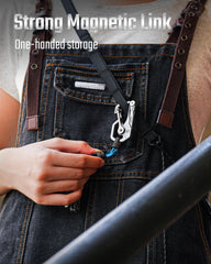KeyUnity KA45 includes two titanium rings for versatile EDC organization.