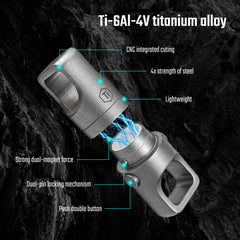KeyUnity KA48 keeps house keys neatly organized on the go.