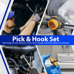 Keze 17-Pcs Hook and Pick Set with mini hooks for tight spots.