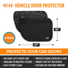 K&H car door protector uses suction cups for secure attachment