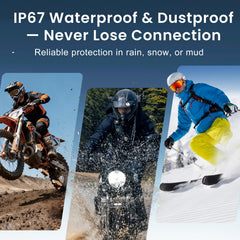 Khptop IPX7 waterproof headset built for all-weather riding