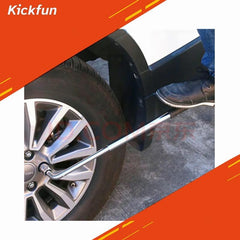 KickFun anti-slip gloves included for safer grip during tire changes.