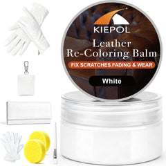 KIEPOL White Leather Repair Kit packaging for quick, simple setup