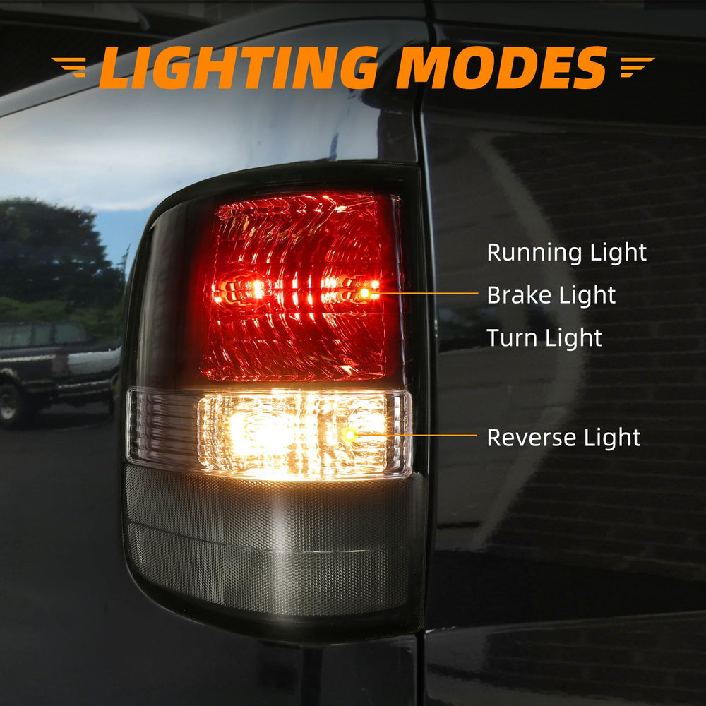 KIGEMOS red bulbs included for bright, consistent rear illumination.