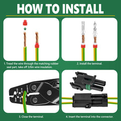 Kikerike 4-pin connectors designed for stable multi-line splices.