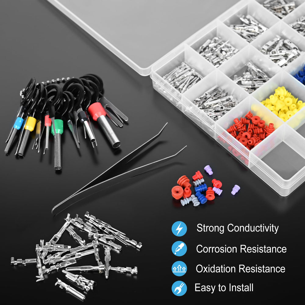 Kikerike automotive pin sizes 1-3.5 mm fit common connectors.