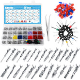 Kikerike Connector Pins Kit 567Pcs with 26 types for versatile automotive wiring.