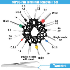 Kikerike precision tweezers help handle small pins without damage.