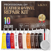KIKYO leather-vinyl repair kit contents with all tools for quick, invisible fixes.