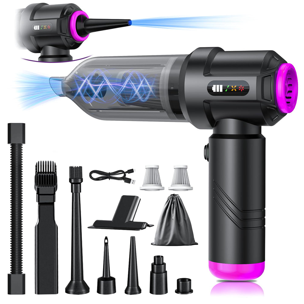 Kimdog cordless vacuum cleaner front view with LED display for quick cleanups