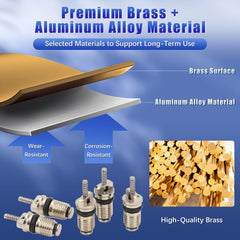 KIMISS high-pressure valve core suitable for automotive systems.