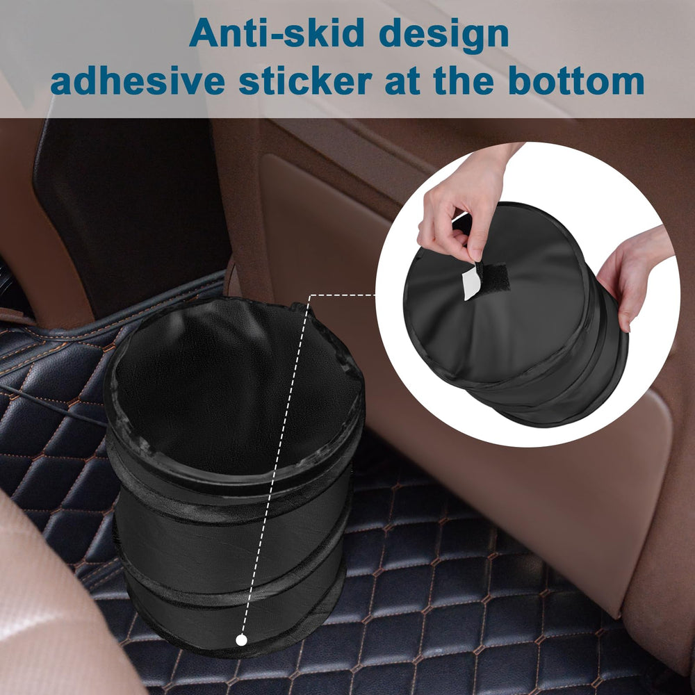 Kincown car trash bin double layer polyester offers durable washable interior.