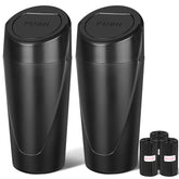 Kincown car trash can with lid open for easy waste disposal