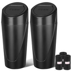 Kincown car trash can with lid open for easy waste disposal
