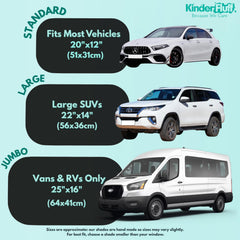 Shades on tinted car windows reduce glare without heavy darkening.