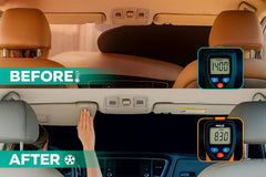 Kinder Fluff storage pouch keeps shade compact after use