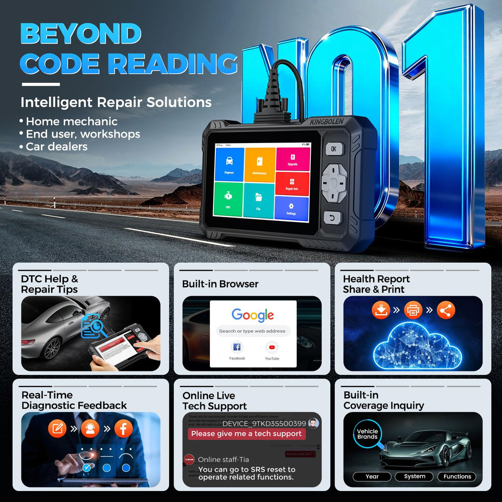 KINGBOLEN S608 live tech assistance for expert guidance