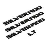 KINGBOO Silverado 3D raised badge in gloss black for bold curb appeal.