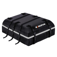 Kingfun car roof bag with 20 cu ft capacity for extra luggage on trips