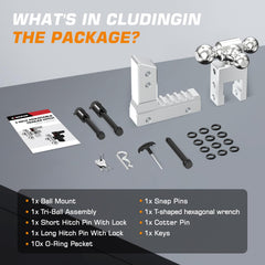 Kingfun heavy-duty tow hitch supports up to 12,500 pounds GTW.