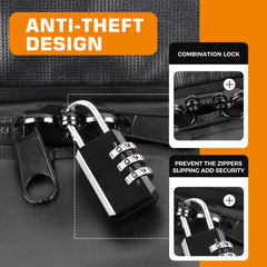 Kingfun luggage lock adds security against shifting during travel.