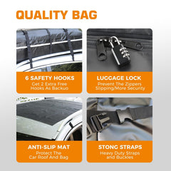 Kingfun universal compatibility fits cars with or without roof racks