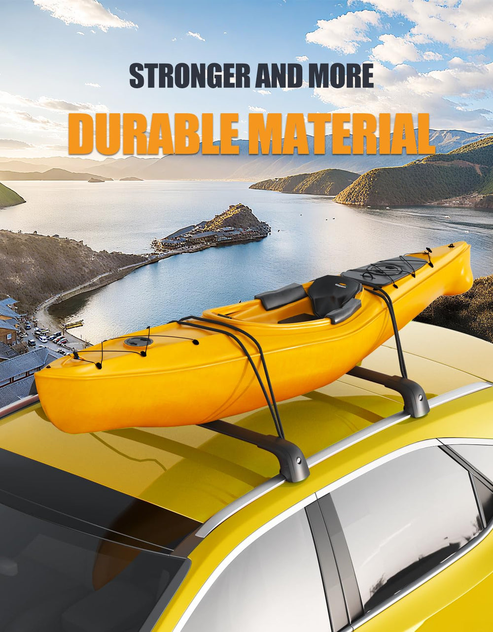 KINGGERI roof rack installation guide highlights easy setup on flush rails.