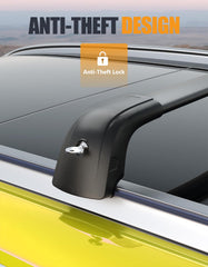 KINGGERI crossbars with tie-down loops for secure cargo attachment.