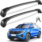 KINGGERI 330lbs lockable roof rack cross bars mounted on Atlas Cross Sport for secure luggage