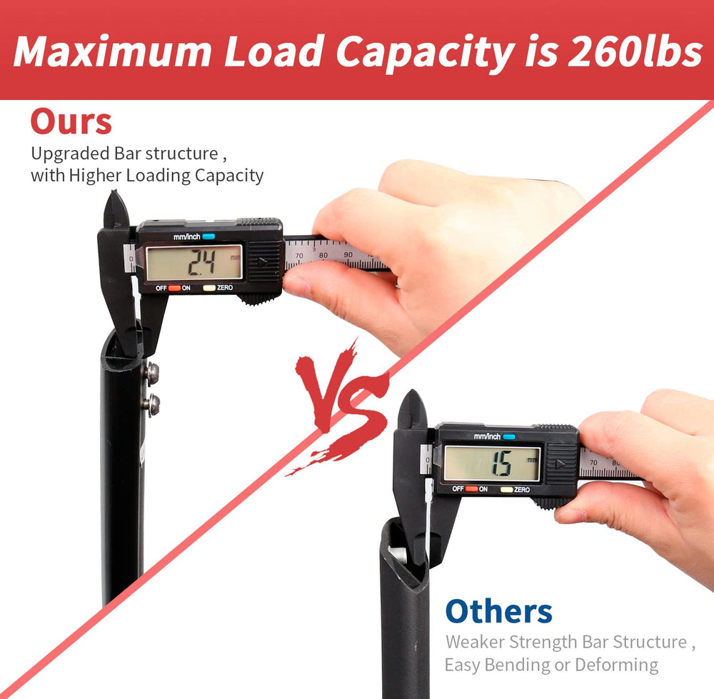 Aluminum crossbars with 2.4 mm thickness for strong load support.
