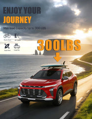 KINGGERI black aerodynamic cross bars reduce wind noise for smooth highway trips