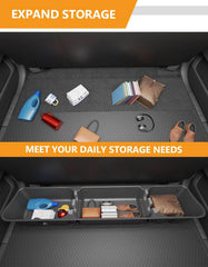 KINGGERI hidden cargo pocket under seat keeps interior tidy