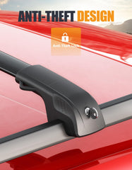 KINGGERI lockable aluminum roof rails provide secure luggage transport on the Crosstrek