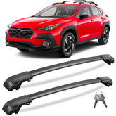 KINGGERI roof rack crossbars installed on Subaru Crosstrek for secure cargo transport
