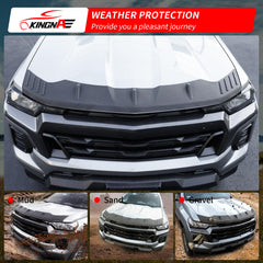 Kingna hood protector tested for durability against weather and wear.