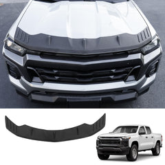 Kingna hood protector on Colorado 2023-2026, front view protecting the windshield from debris.