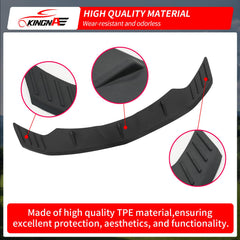 Kingna hood protector in action, deflecting stones while driving.