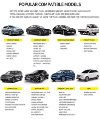 Kingphenix black PU leather look enhances interior with durable protection.