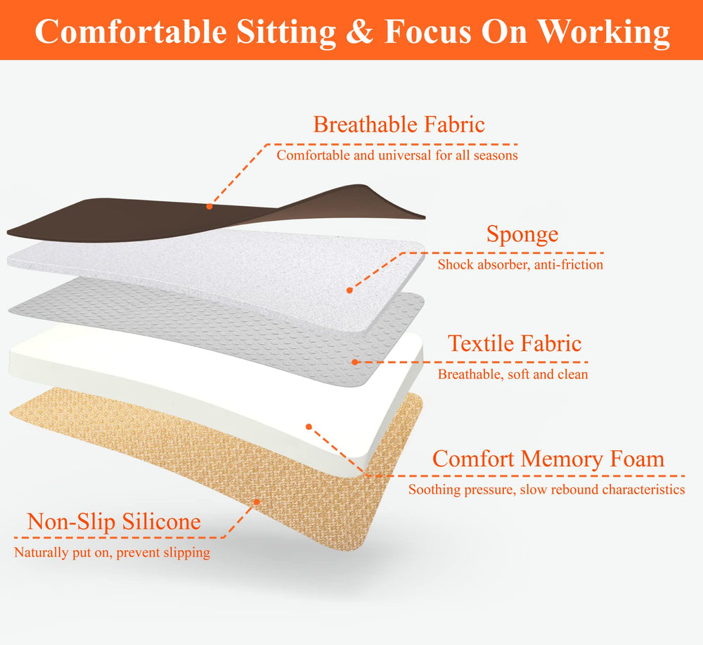 Kingphenix easy-install cushion upgrades any seat quickly.